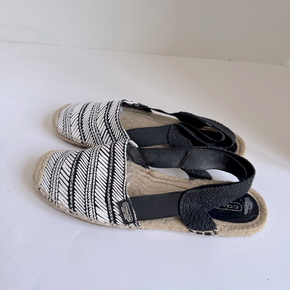 Coach Women's Rayanne Textile Slingback Espadrille Flats. Size 9 - Picture 7 of 14